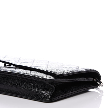 Chanel Caviar Quilted Wallet On Chain WOC Black 9 of 13