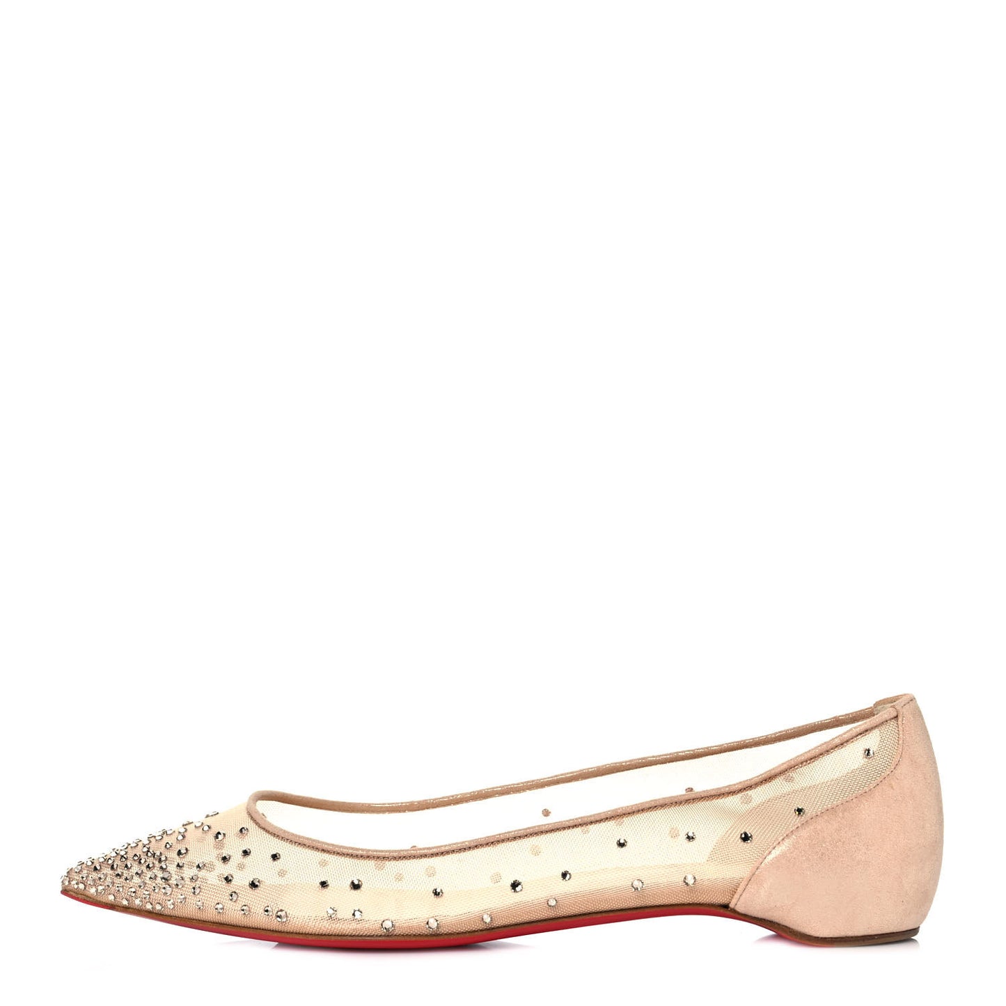 Crystal Strass Follies Flats 40 Light Silk