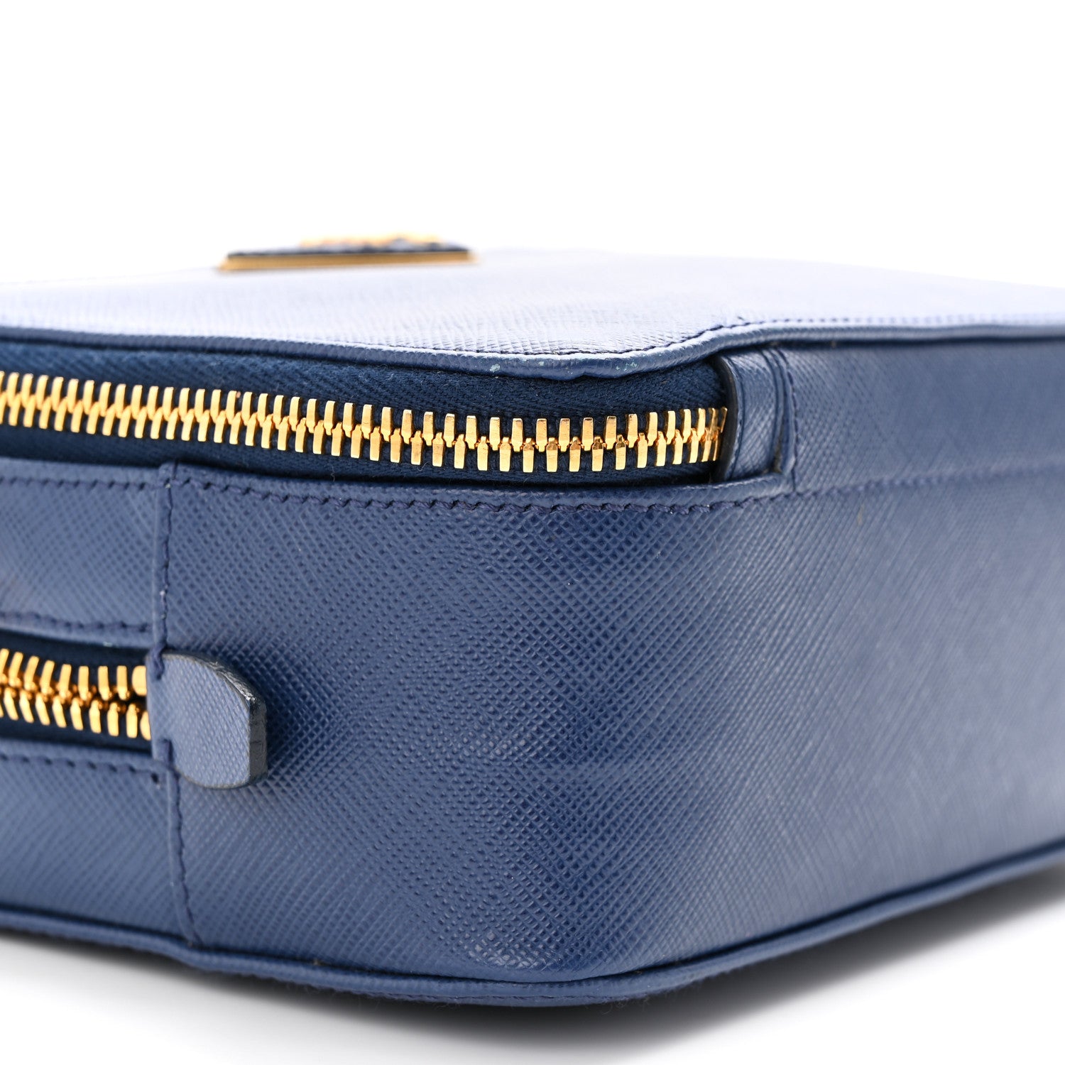 Prada Saffiano Camera Crossbody Bag Bleuette 10 of 11
