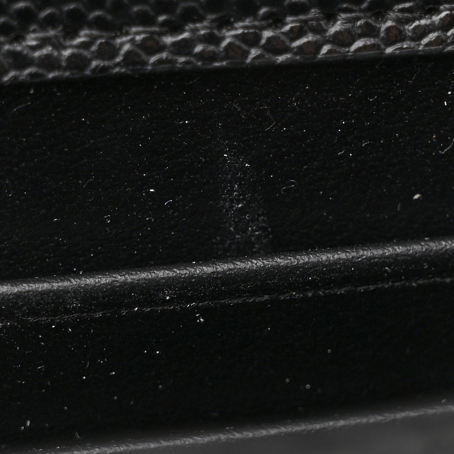Caviar Quilted Double Chain Top Handle Flap With Chain Black