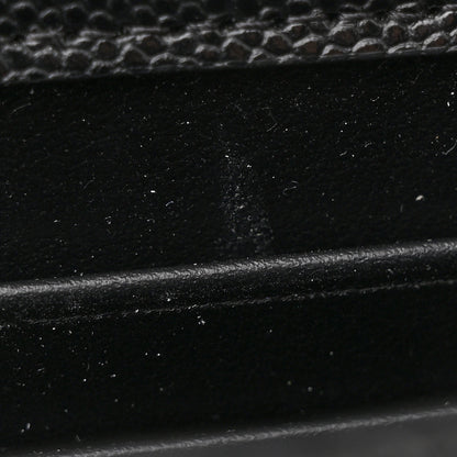 Chanel Caviar Quilted Double Chain Top Handle Flap With Chain Black 11 of 12
