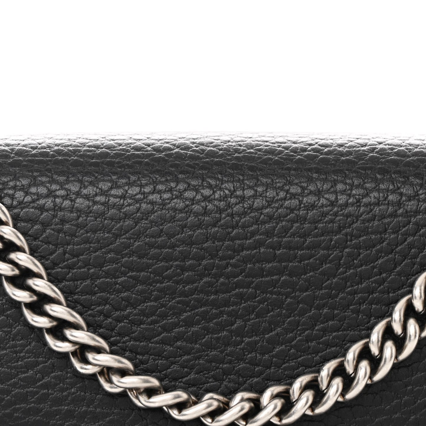 Calfskin Mini Dionysus Chain Wallet Black