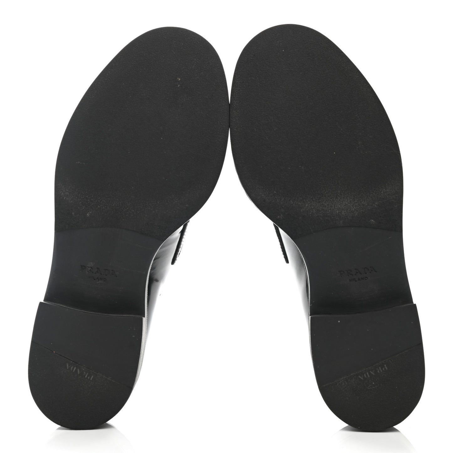 Spazzolato Metal Triangle Logo 50mm Loafers 37 Black