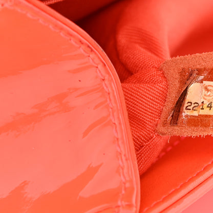 Chanel Patent Calfskin Quilted Small Boy Flap Orange 7 of 25