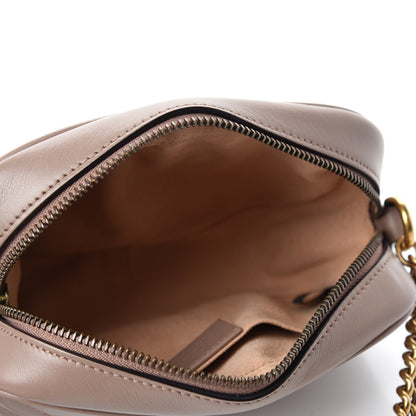 Gucci Calfskin Matelasse Mini GG Marmont Chain Shoulder Bag Porcelain Rose 5 of 10