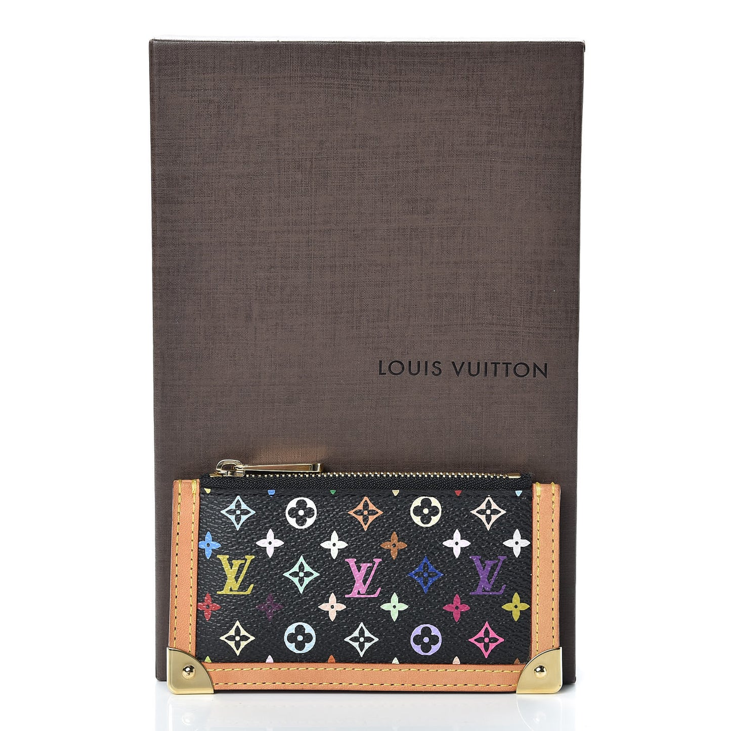 Monogram Multicolor Key Pouch Black