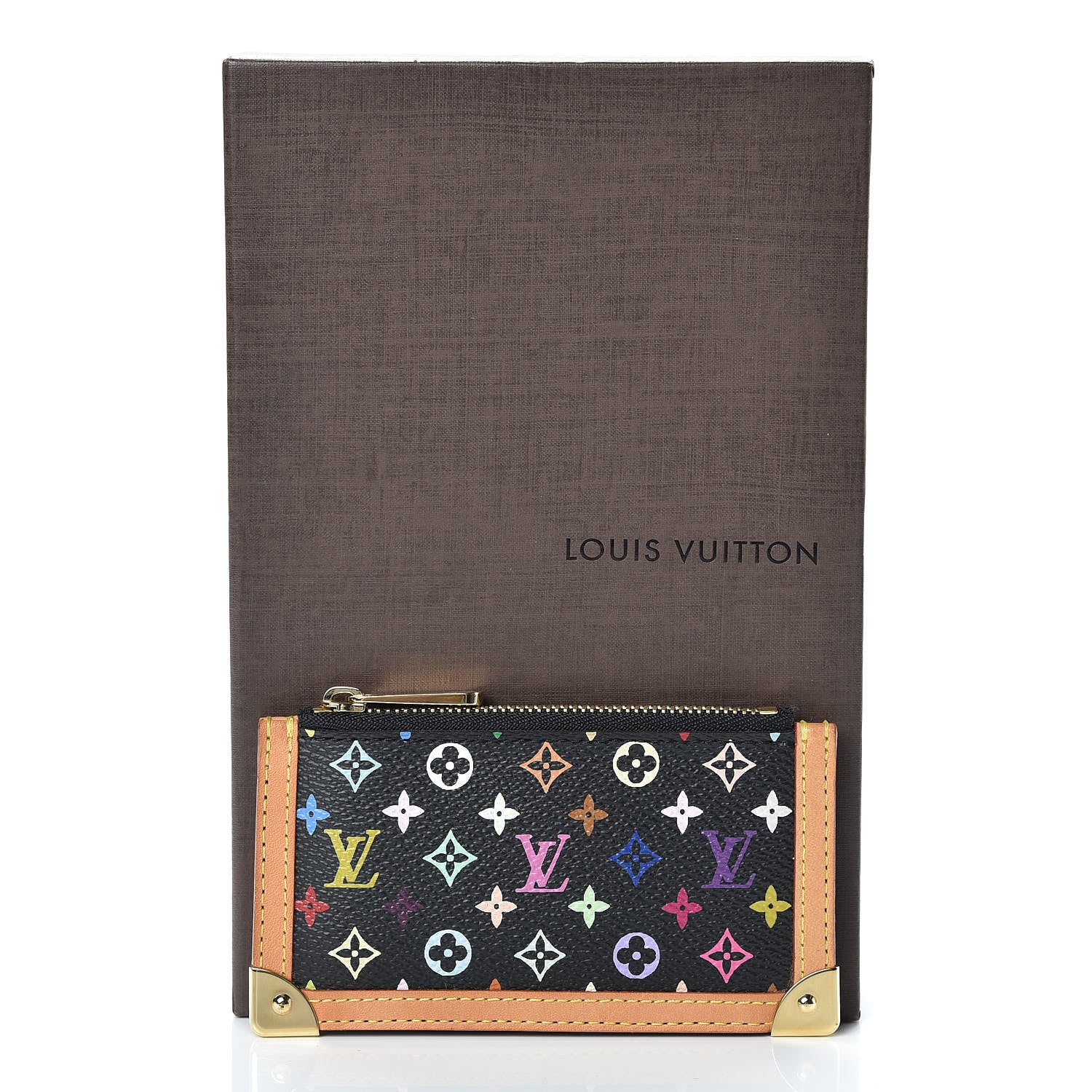 Louis Vuitton Monogram Multicolor Key Pouch Black 7 of 7