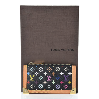 Louis Vuitton Monogram Multicolor Key Pouch Black 7 of 7