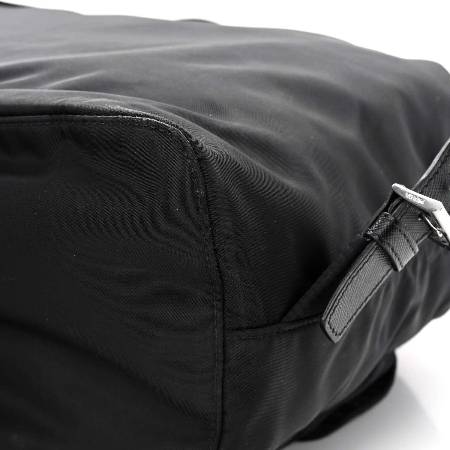 Prada Tessuto Nylon Saffiano Medium Backpack Black 12 of 13
