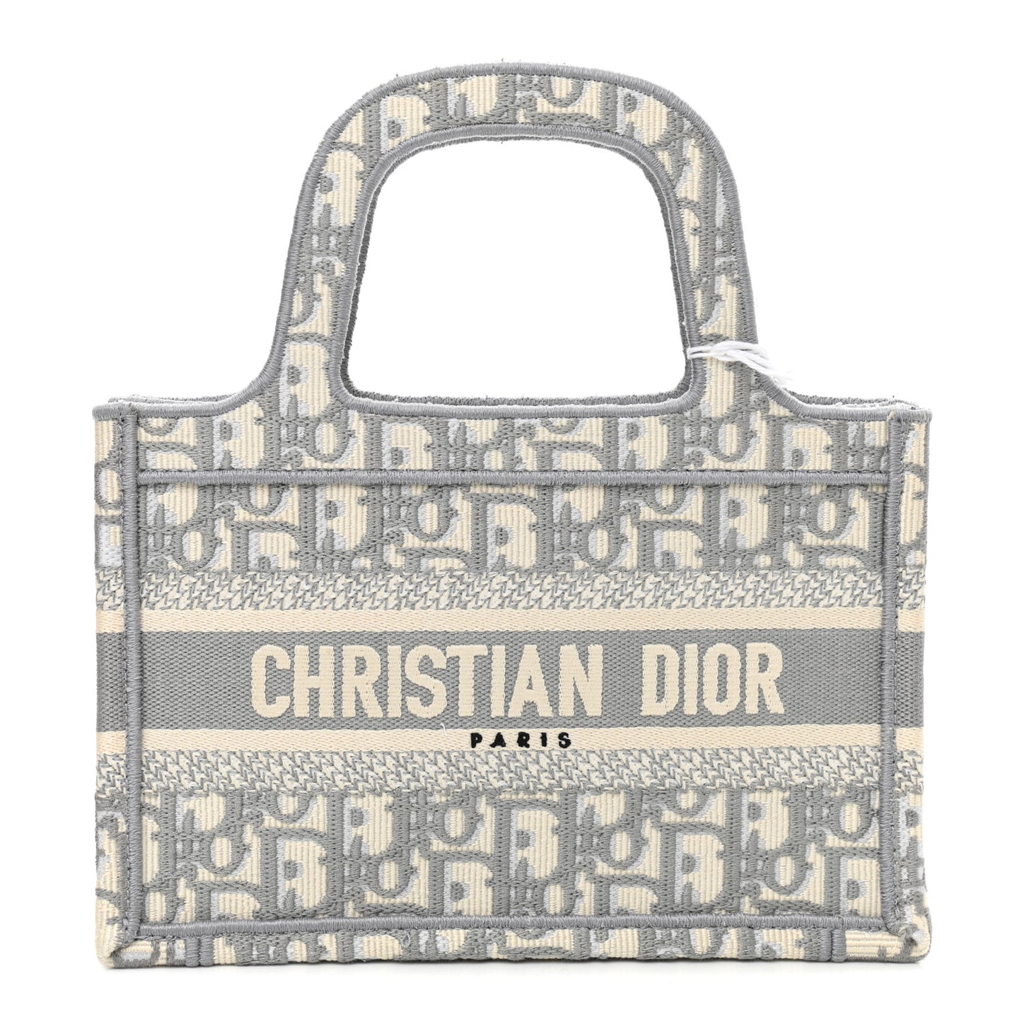 Oblique Mini Book Tote Grey Multicolor
