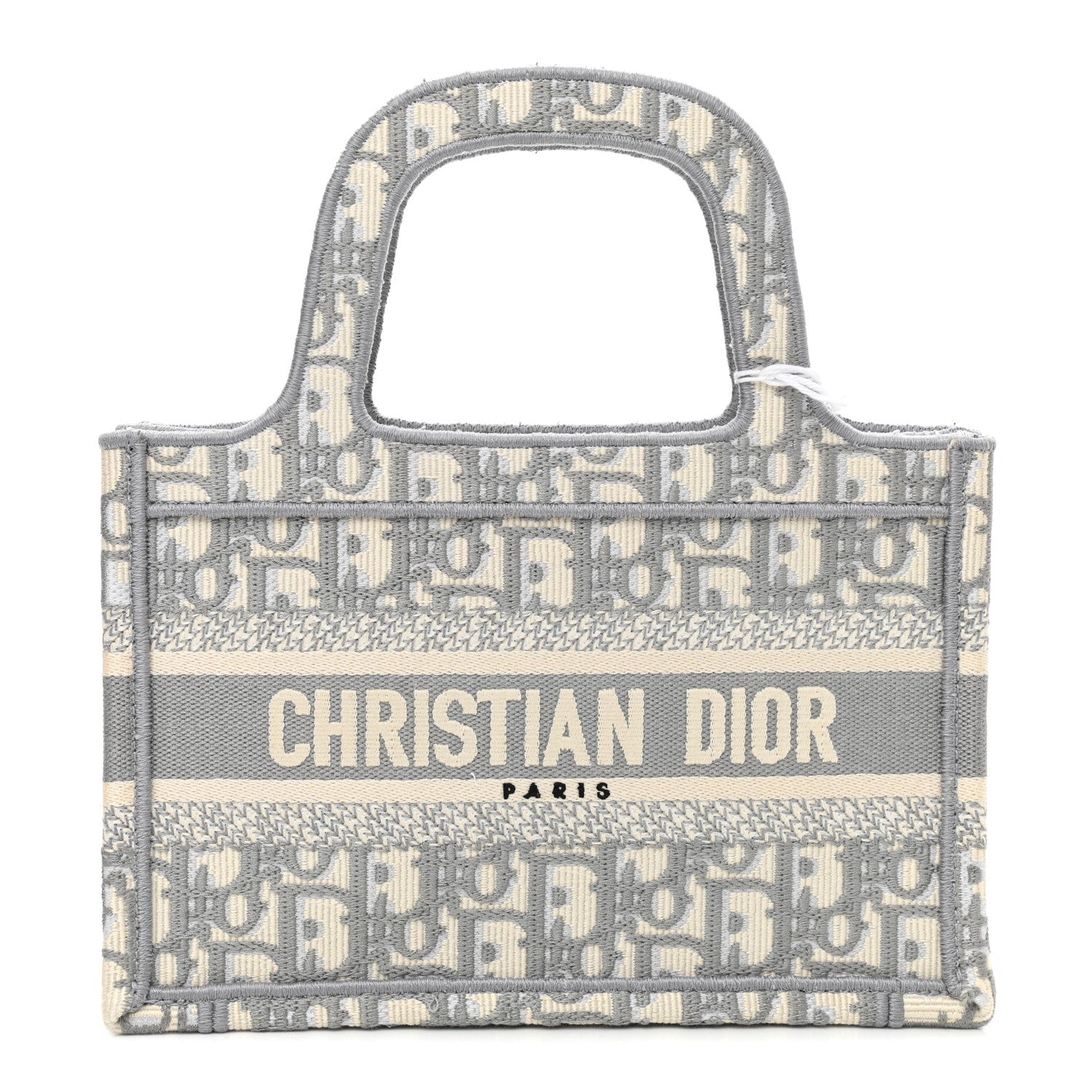 Christian Dior Oblique Mini Book Tote Grey Multicolor 1 of 11