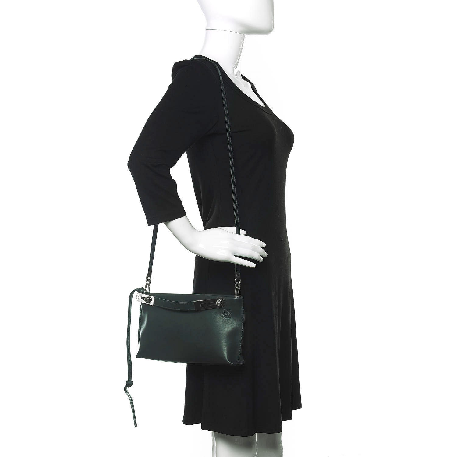 Loewe Calfskin Small Missy Bag Dark Green 2 of 9