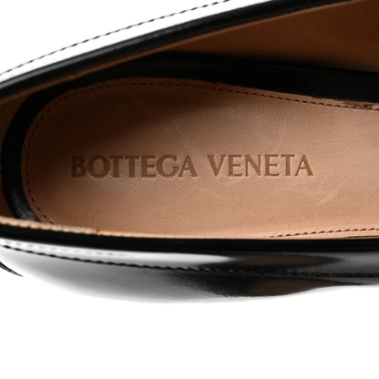 Bottega Veneta Glossy Calfskin Monsieur 70mm Loafer Pumps 38.5 Black 6 of 7