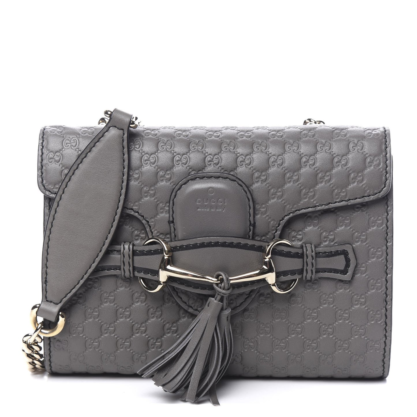 Soft Microguccissima Mini Emily Chain Shoulder Bag Loess