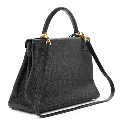 Hermes Fjord Kelly Retourne 32 Indigo 3 of 14