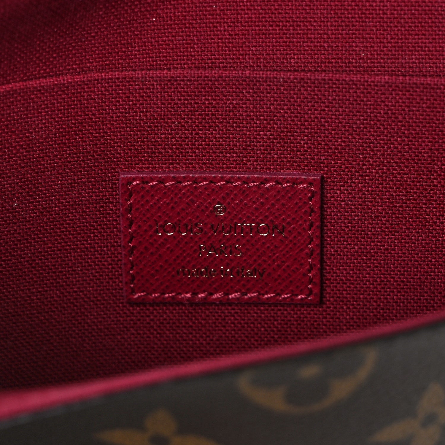 Louis Vuitton Monogram Pochette Felicie Chain Wallet Fuchsia 7 of 11