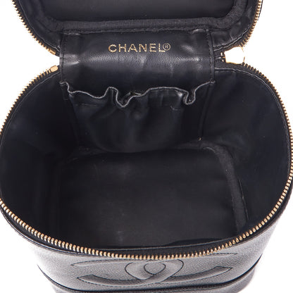 Chanel Caviar Vanity Cosmetic Case Black 8 of 9