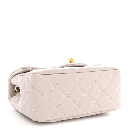 Chanel Lambskin Quilted Mini Pearl Crush Flap Light Purple 4 of 11