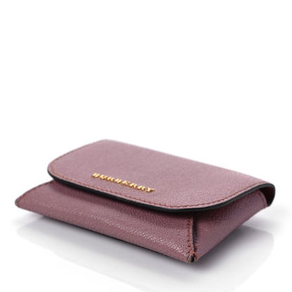 Burberry Soft Grain Calfskin Haymarket Check Mayfield Card Case Dusty Pink 7 of 7