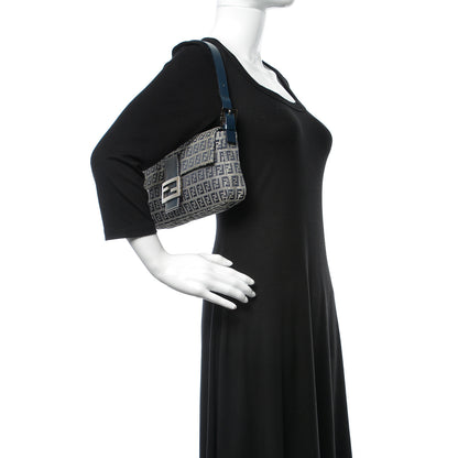 Fendi Zucchino Mini Mama Baguette Navy 2 of 10