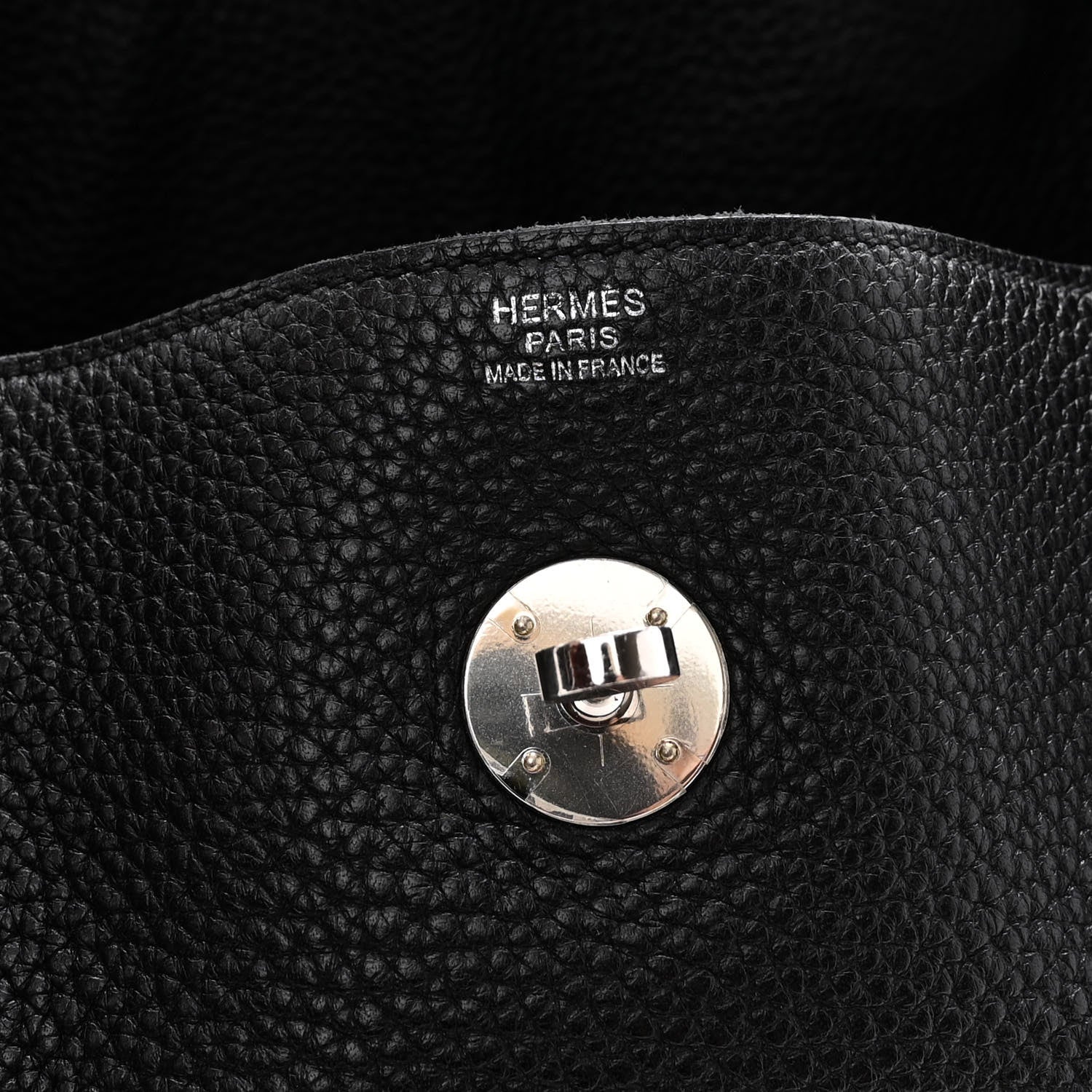 Hermes Taurillon Clemence Lindy 34 Black 5 of 8