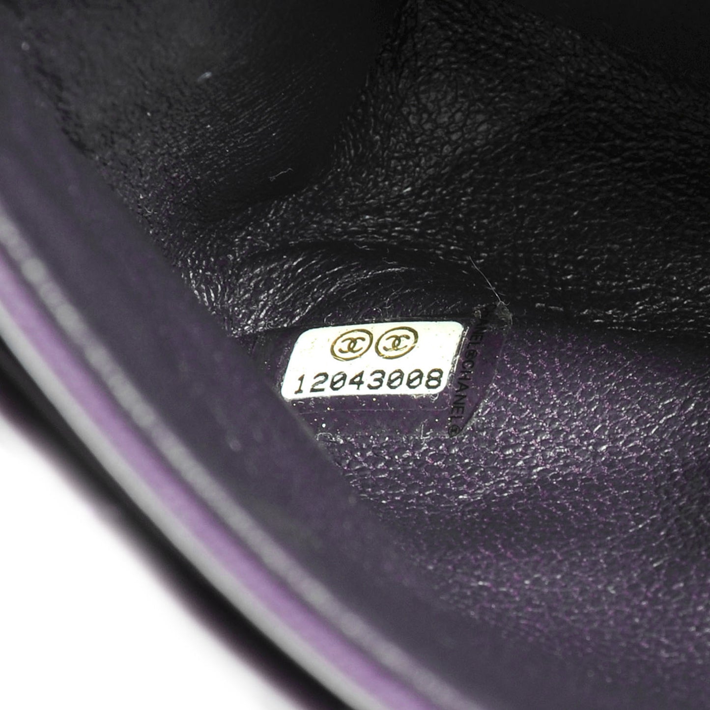 Lambskin Medium Double Flap Violet
