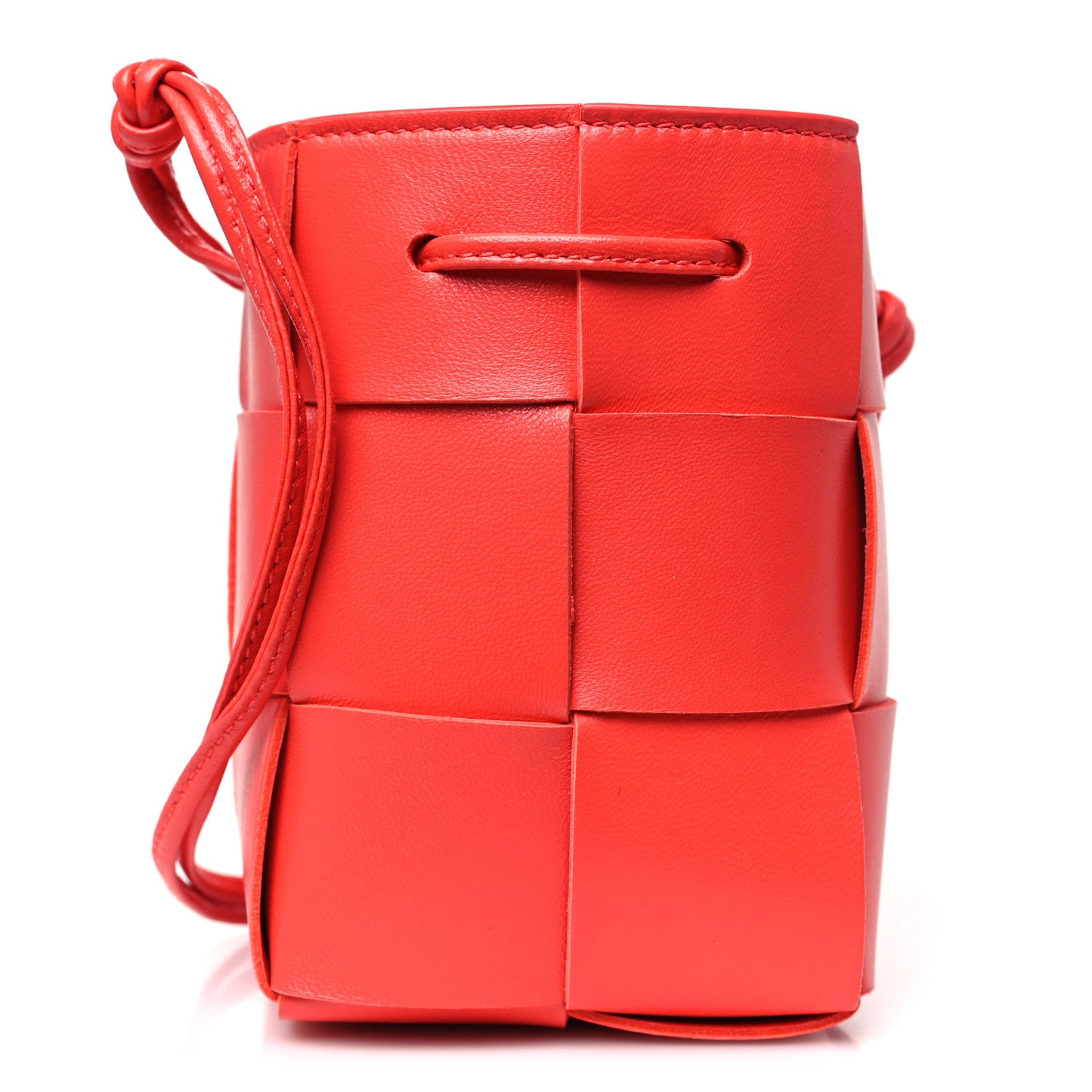Nappa Maxi Intrecciato Mini Cassette Bucket Bag Sunburst