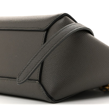 Celine Grained Calfskin Nano Belt Bag Grey 18 of 25