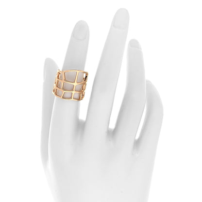 Hermes 18K Rose Gold GM Niloticus Ombre Ring 53 6.25 2 of 5