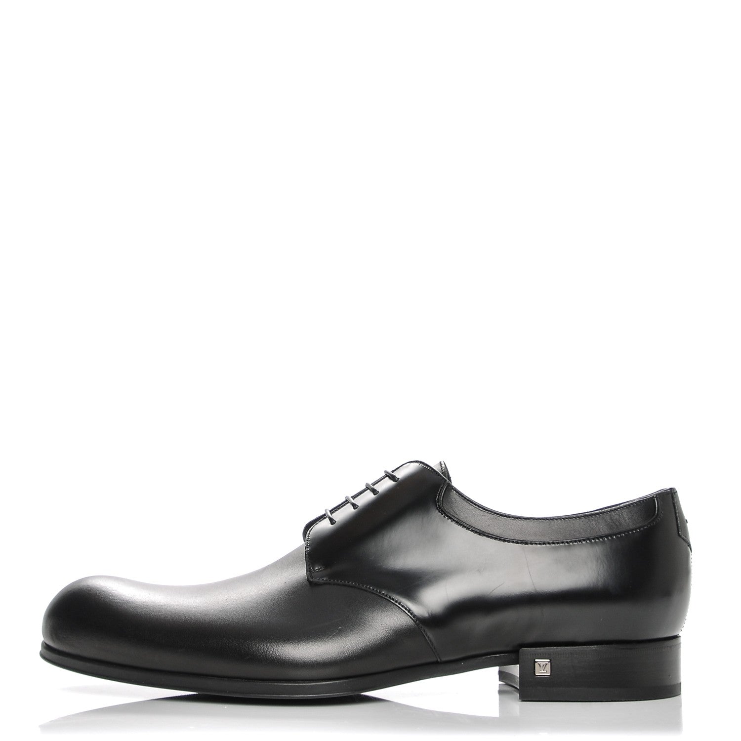Louis Vuitton Lambskin Derby Lace Up Shoes 8 Black 1 of 8
