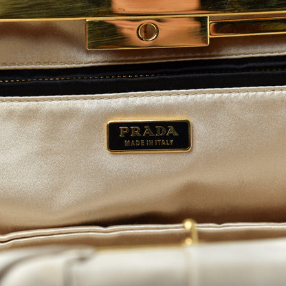 Prada Satin Clutch Sabbia 6 of 6