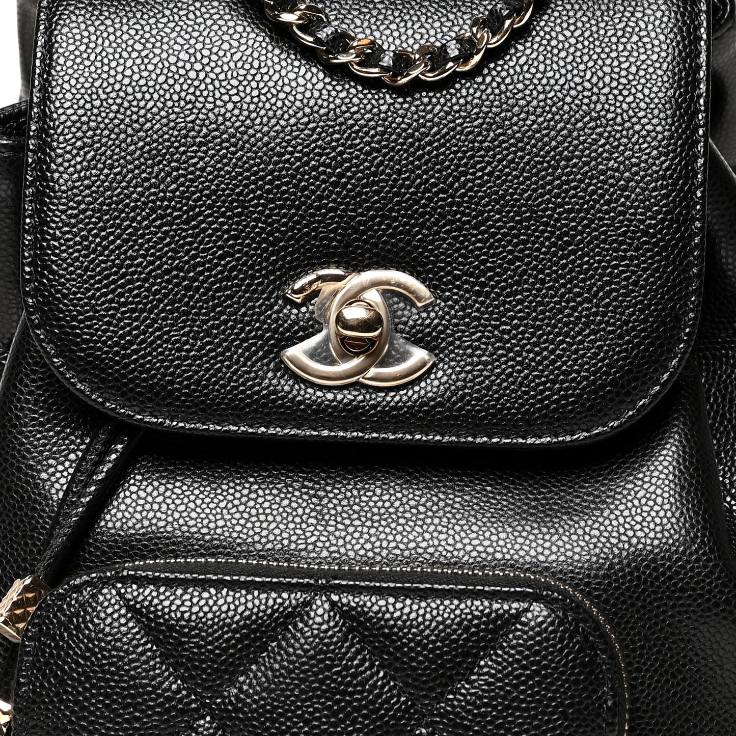 Caviar Quilted Mini Business Affinity Backpack Black