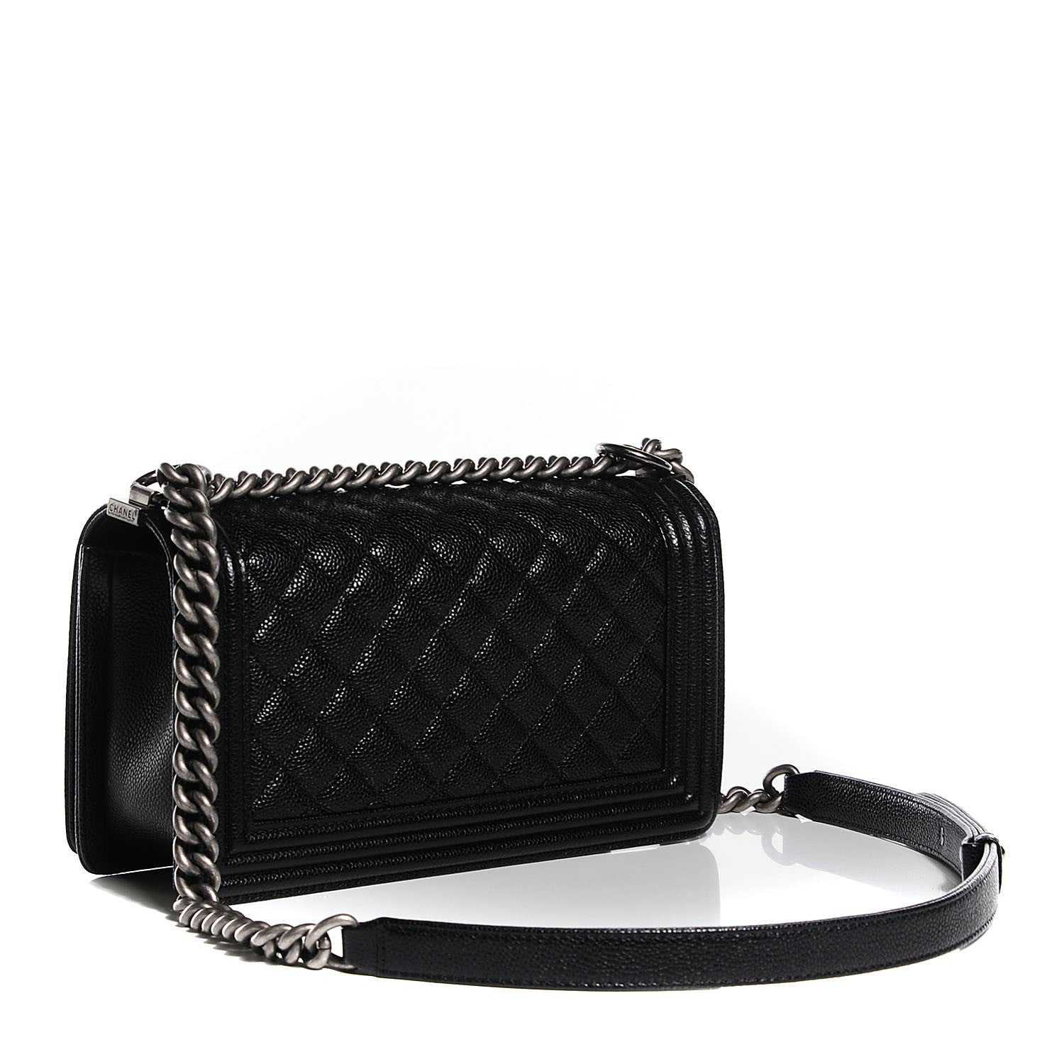 Chanel Caviar Quilted Medium Boy Flap Black 3 of 7
