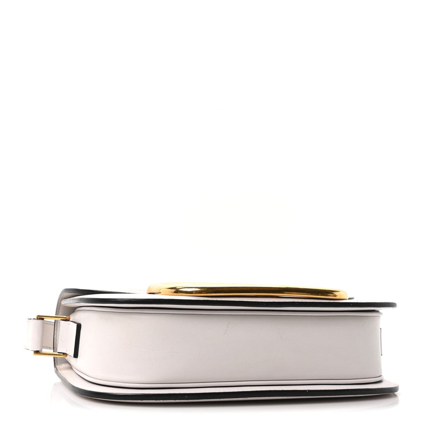 Smooth Calfskin Supervee Shoulder Bag Optic White