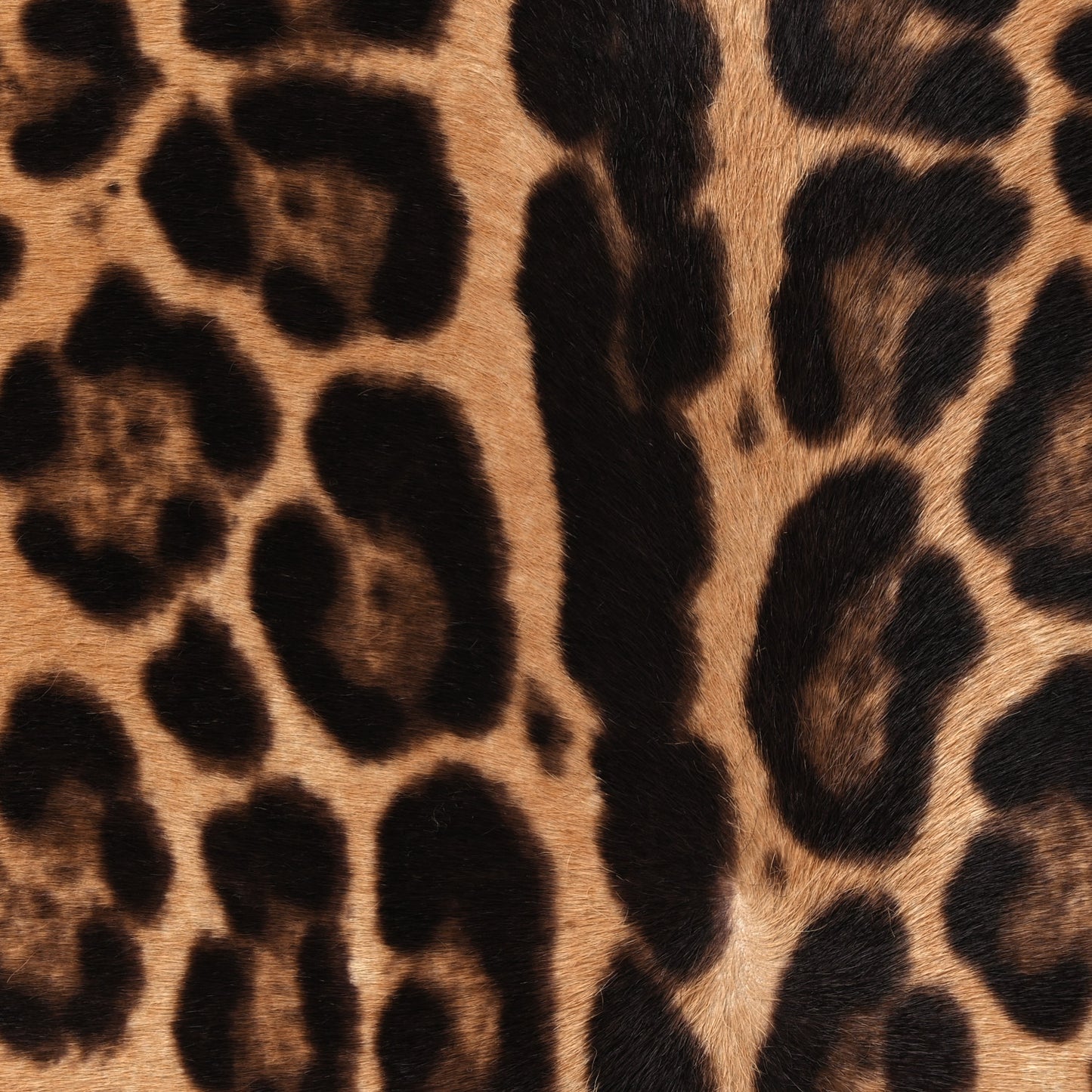 Calf Hair Leopard Print Rockstud Shoulder Bag