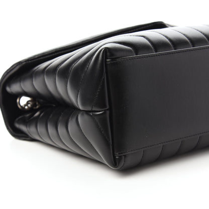 Saint Laurent Calfskin Y Quilted Monogram Medium Loulou Chain Satchel Black 6 of 9