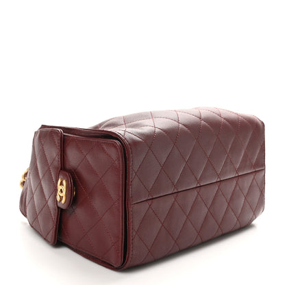 Chanel Caviar Quilted Small Chanel 25 Handbag Burgundy 4 of 10