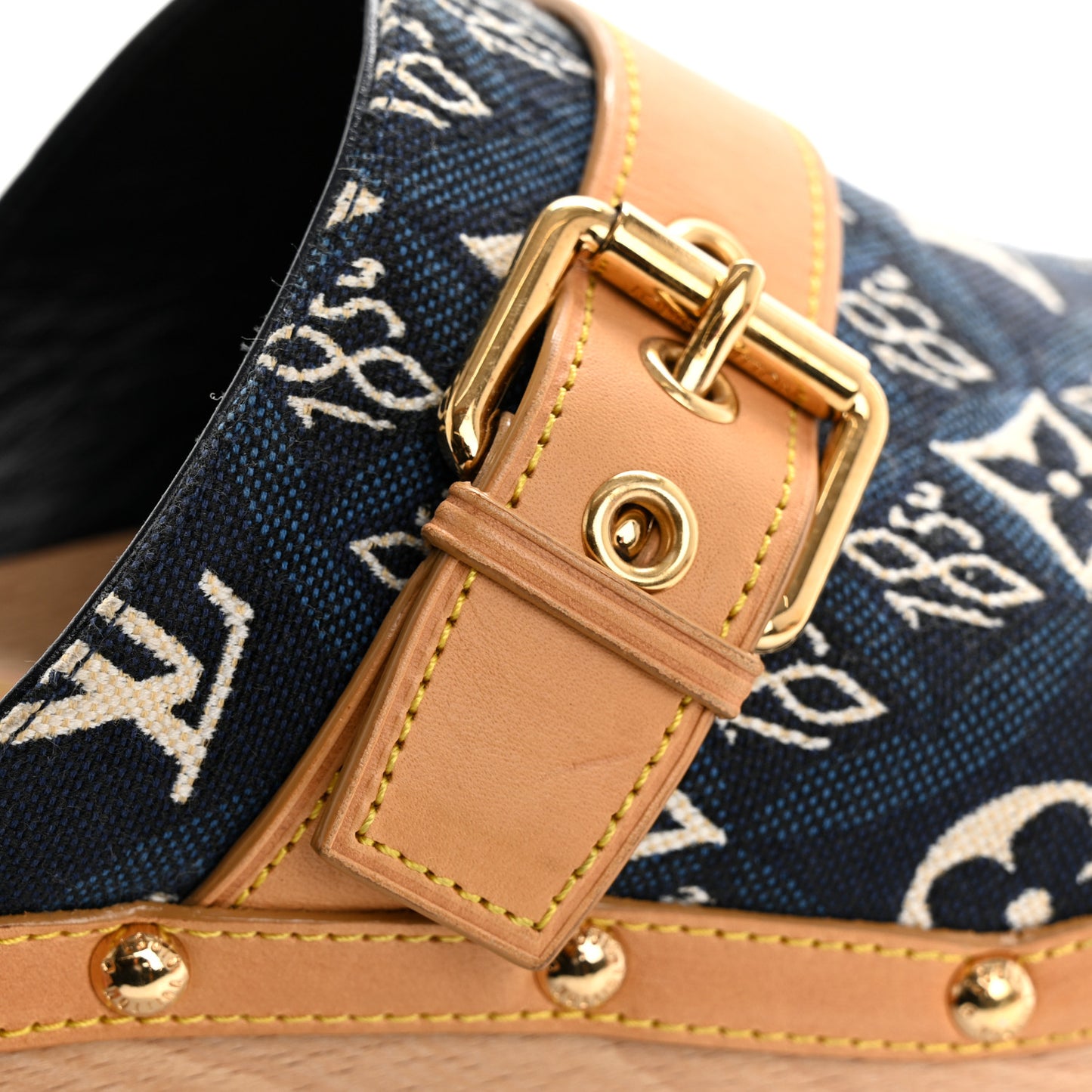 Jacquard Since 1854 Cottage Clog Mules 40 Blue