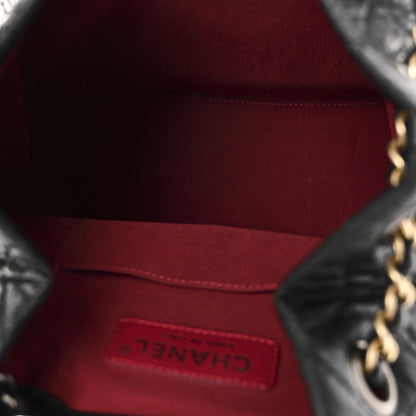 Chanel Aged Calfskin Quilted Small Gabrielle Backpack Black 5 of 10