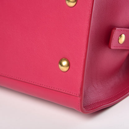 Saint Laurent Calfskin Small Classic Y Cabas Fuchsia 14 of 14