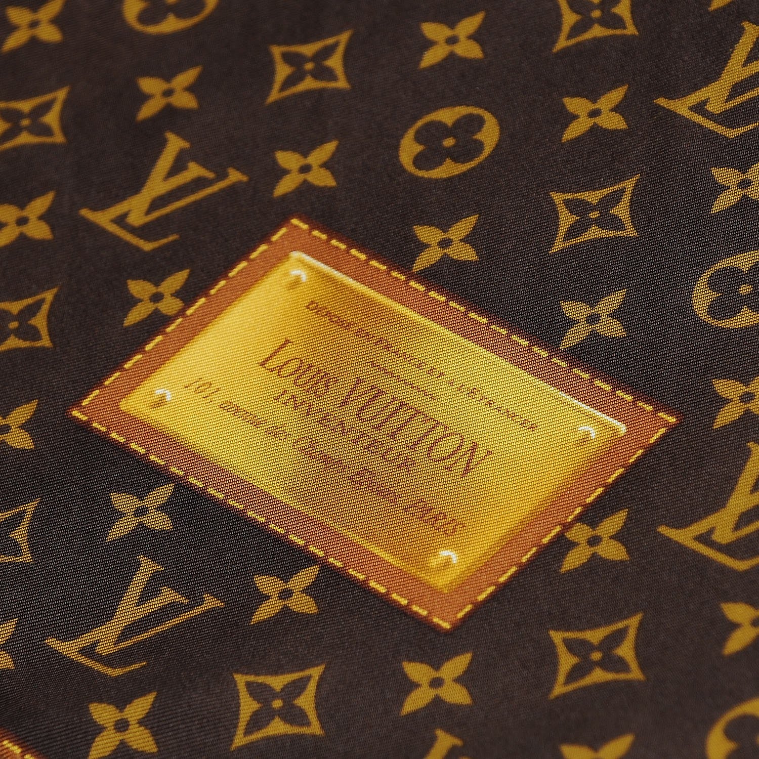 Louis Vuitton Silk Monogram Classic Square Scarf 3 of 3