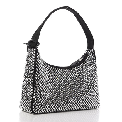 Prada Satin Crystal Mini Re-Edition 2000 Bag Cristal 3 of 12