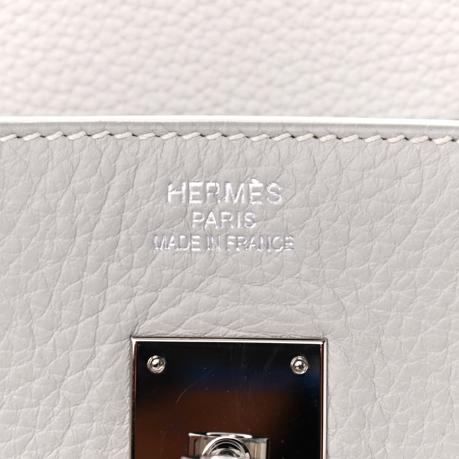Hermes Taurillon Clemence Lizard Club Birkin 35 Blanc Gris Perle Sanguine 6 of 13