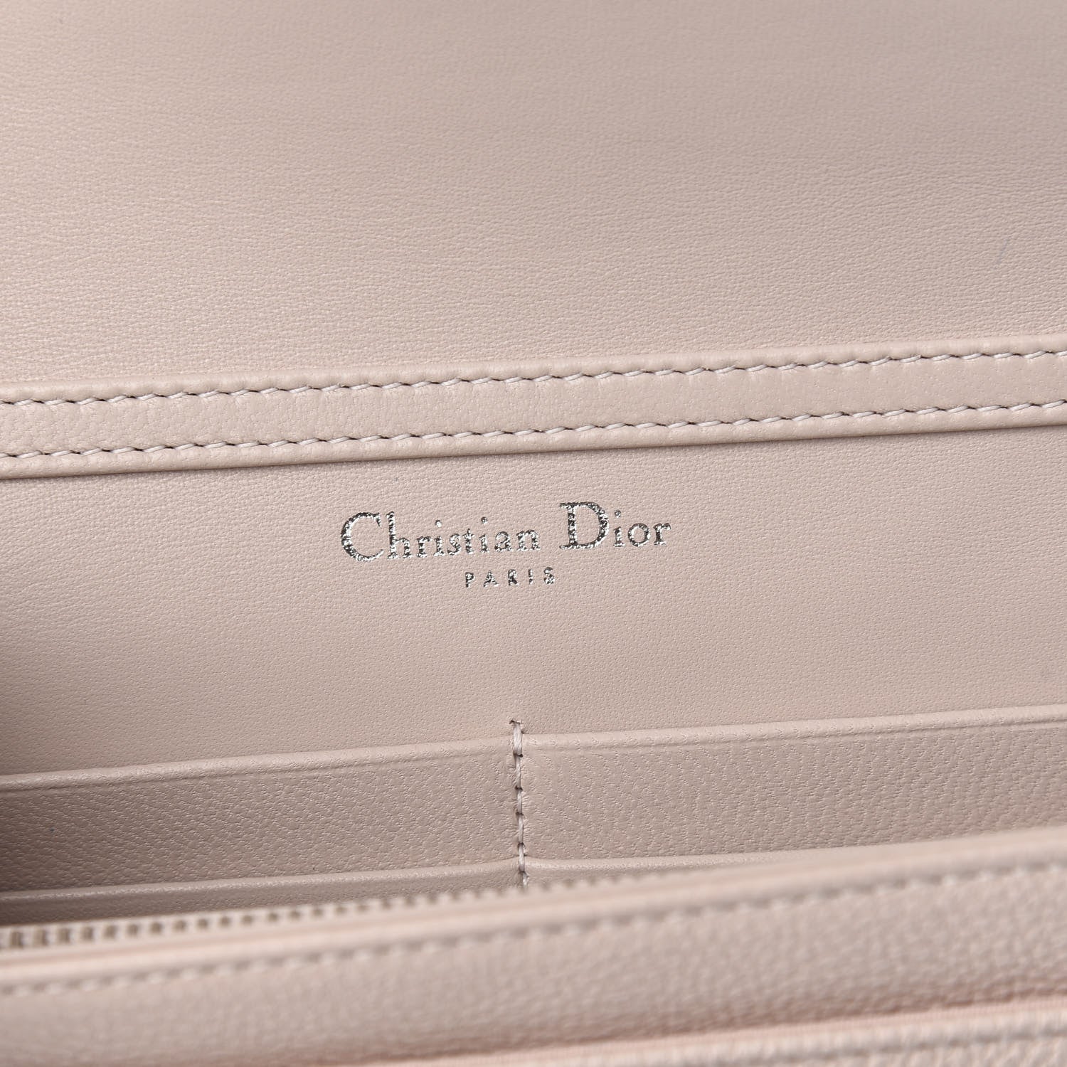 Christian Dior Grained Calfskin Diorama Wallet on Chain Pouch Rose Poudre 6 of 10