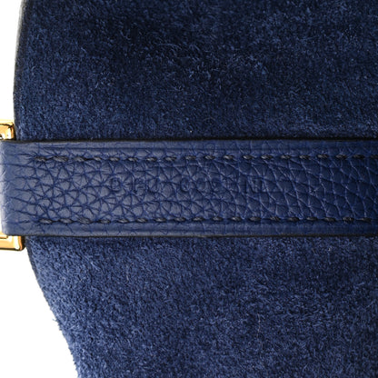 Hermes Taurillon Clemence Picotin Lock 18 PM Bleu Royal 7 of 11