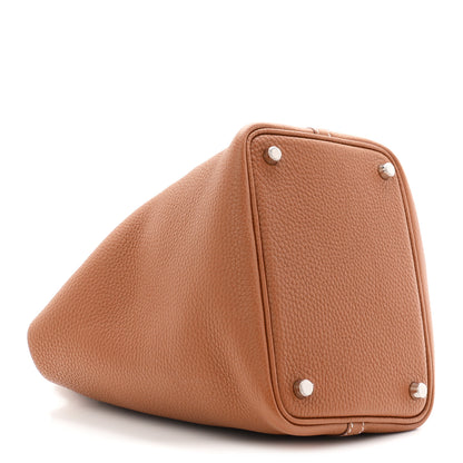 Hermes Taurillon Clemence Picotin Lock 18 PM Gold 4 of 11