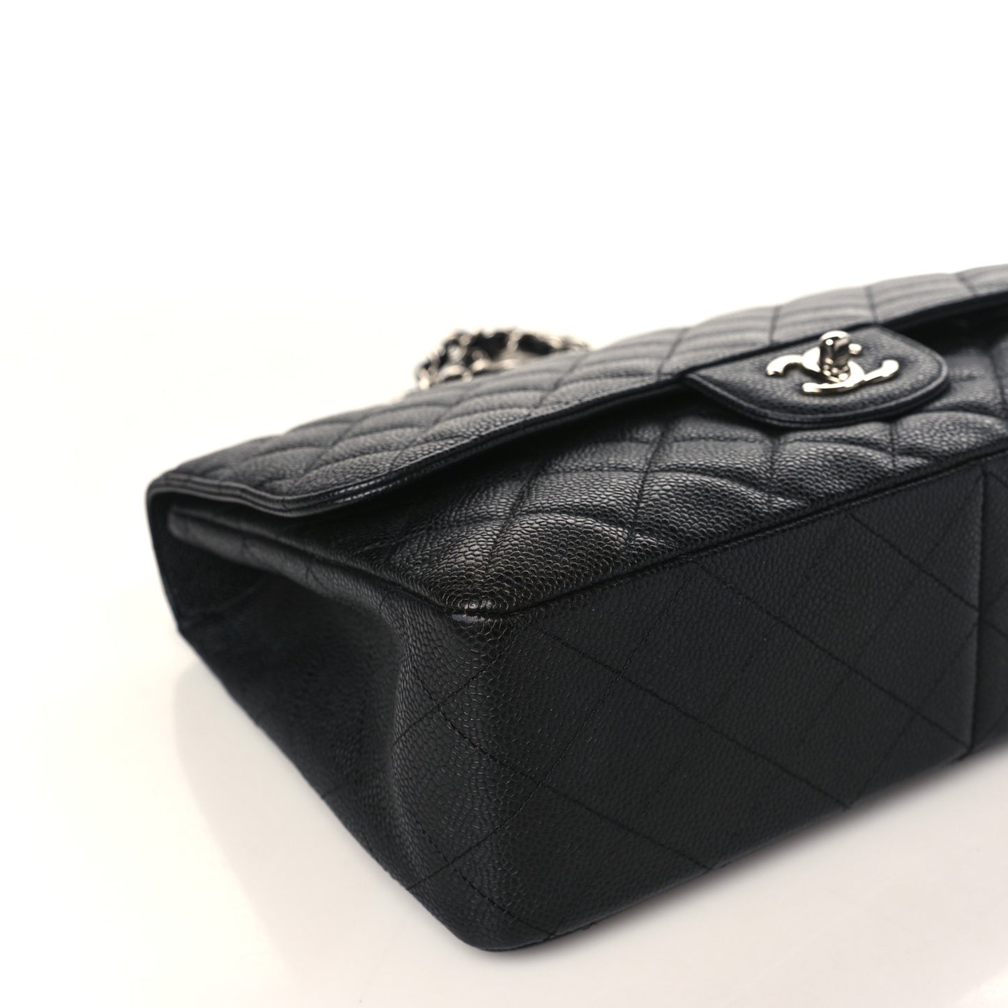 Caviar Quilted Jumbo Single Flap Black