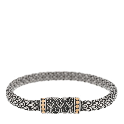 John Hardy Sterling Silver 18K Yellow Gold Black Sapphire Naga Legend Bracelet 2 of 3