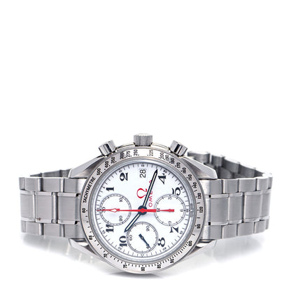 Omega Stainless Steel 39mm Speedmaster Date Olympic Series Automatic Watch White 3513.20.00 2 of 5