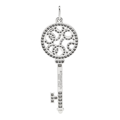 Tiffany Platinum Diamond Small Bubbles Key Pendant 3 of 5